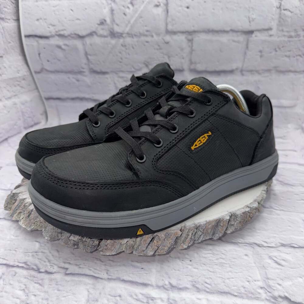 KEEN Mens Utility Redding ESD ASTM Work Shoe Aluminum Toe Safety Size 11 D Black